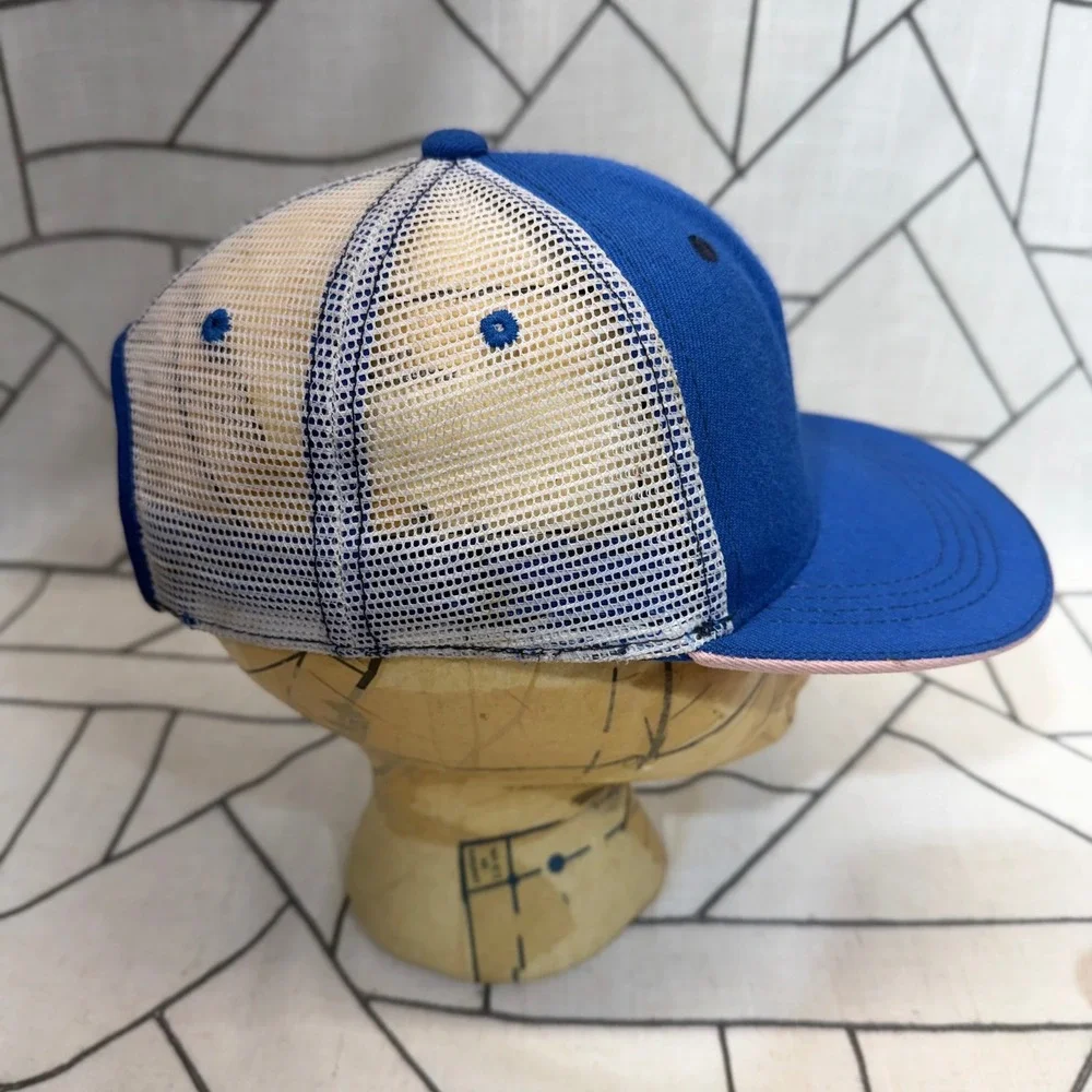 Aksels Trucker Hat OSFM Blue Shark Snapback Mesh Back Baseball Cap